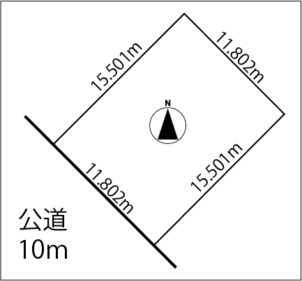 花川南4-1土地図面