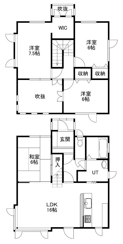 東苗穂12-2貸家