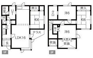 上野幌2-6貸家