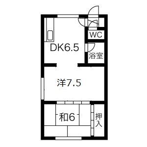 アルス月寒５号室間取り