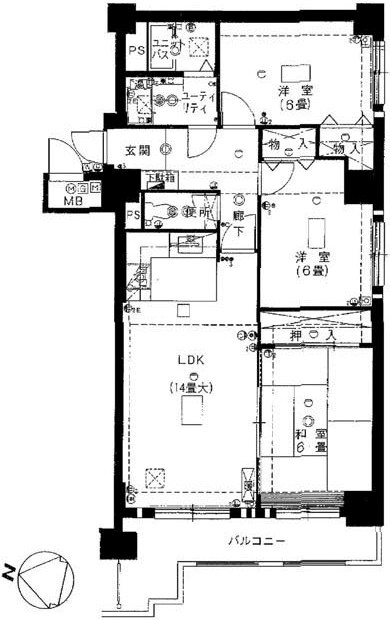 カルム麻生　間取り