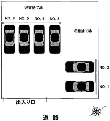 新琴似月極Ｐ　配置図