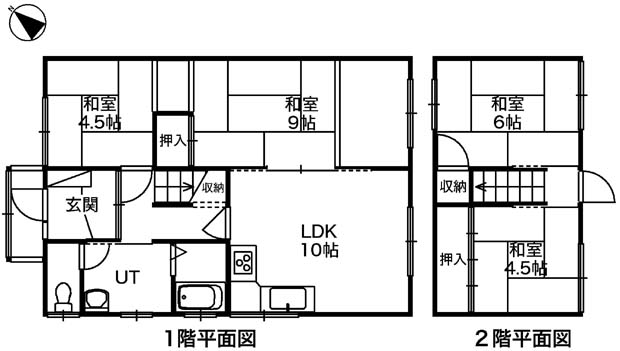 前田8-18貸家 間取り